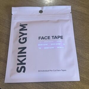 Skin Gym Face Tape 64 Pc Pre-Cut Muscle Wrinkle Lifting Strips Face Neck Women